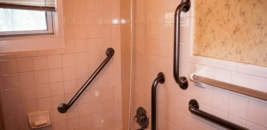 Shower grab bar installation for bathroom safety and accessibility in Boise, ID