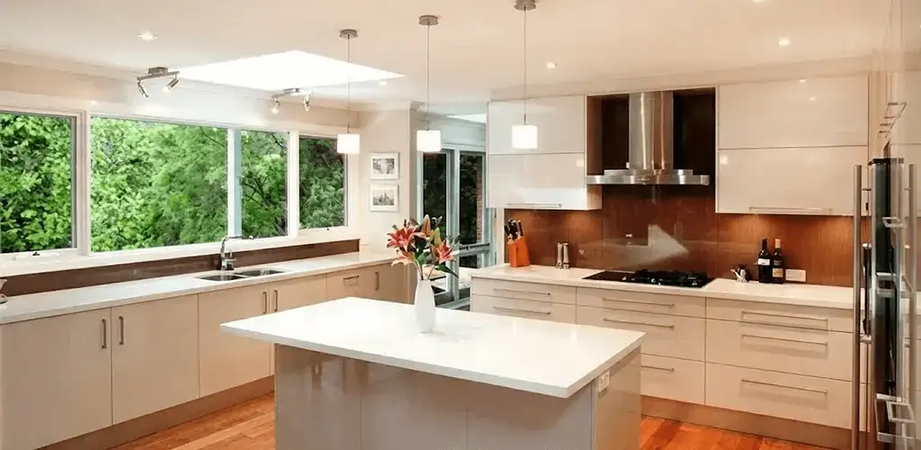 Kitchen cabinet refacing and remodel results in a modern kitchen in Boise, ID