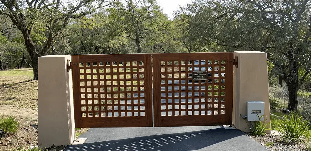 Driveway gate installation for a residential property in Boise, ID